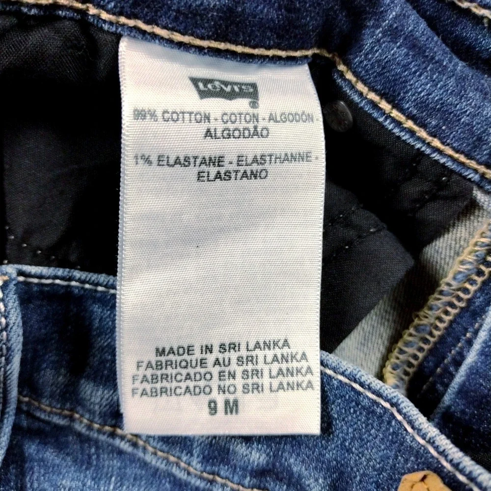 Levis 524 Too Superlow Bootcut Jeans Womens 9M Medium Wash Denim Low Rise - Picture 3 of 8